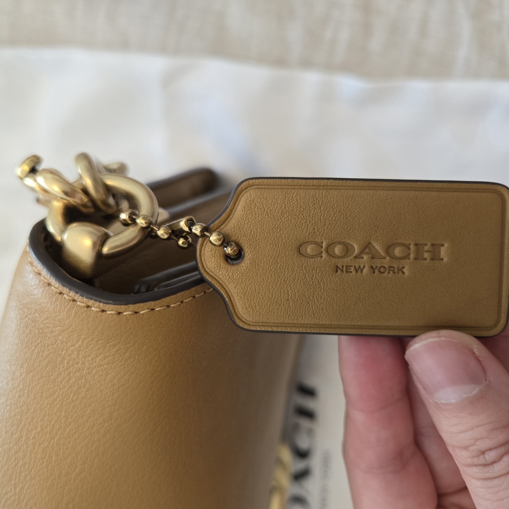 SOLD - Coach Chain Tabby 30 In Honey Brown - Picture 7 of 8